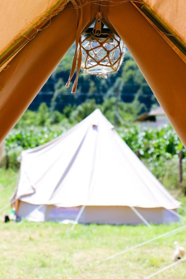 ホテル Luna Rock Glamping Brezoi - Blue Scai エクステリア 写真