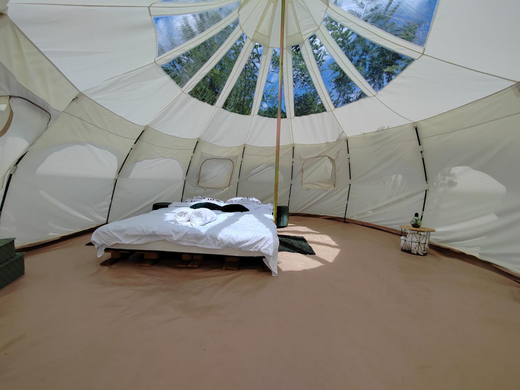 ホテル Luna Rock Glamping Brezoi - Blue Scai エクステリア 写真