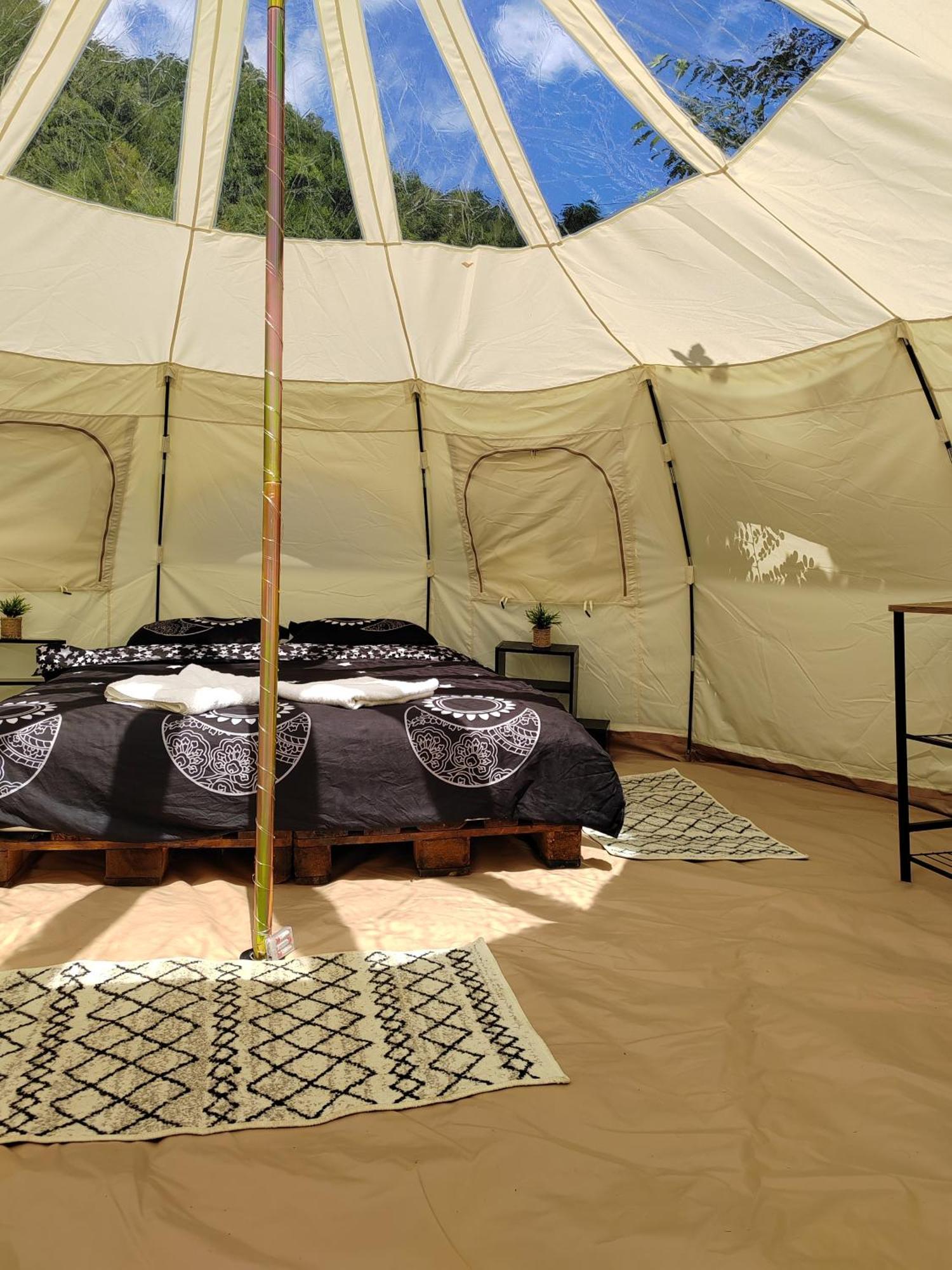 ホテル Luna Rock Glamping Brezoi - Blue Scai エクステリア 写真